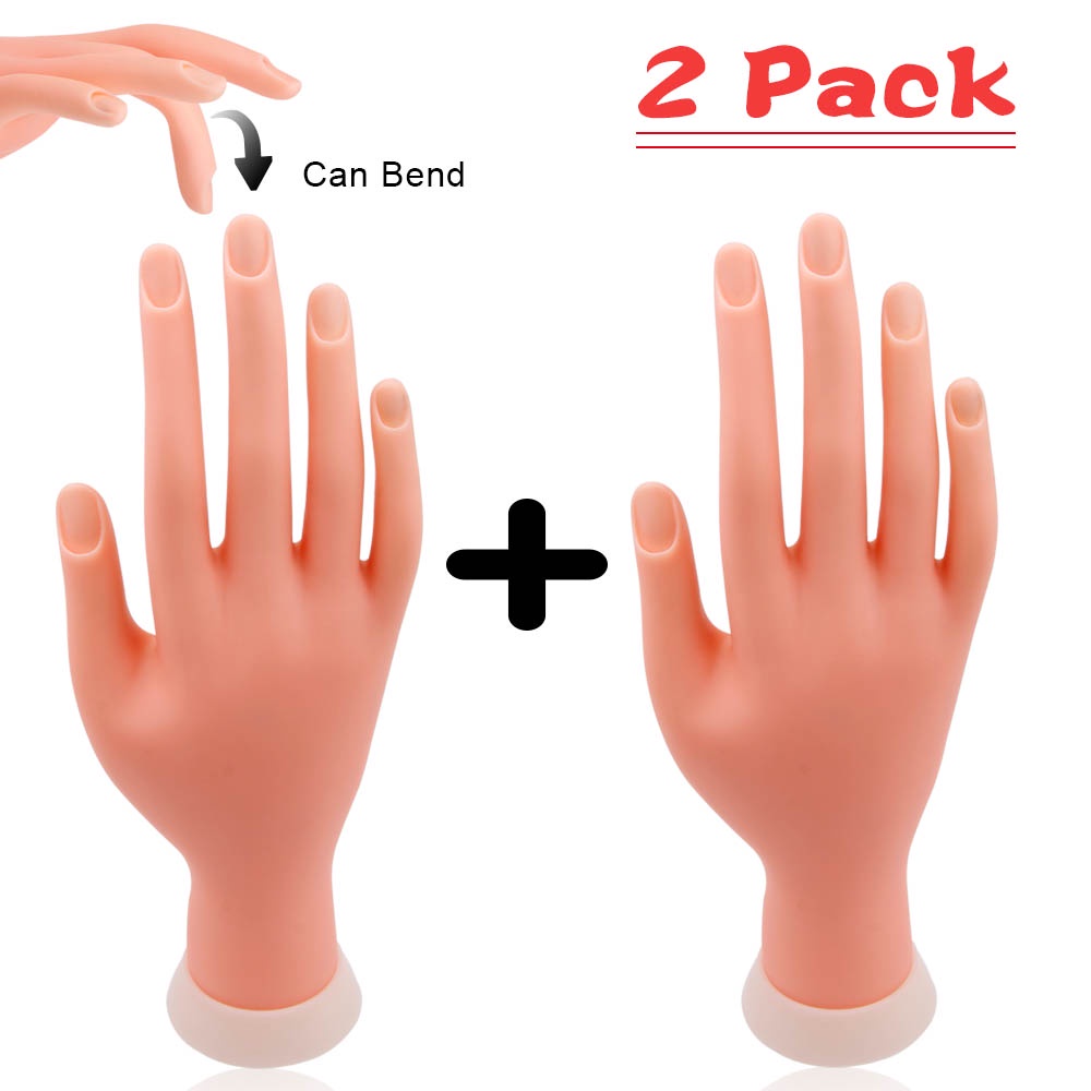 Practice Hand For Manicure Nail Hand Training Model Flexible Movable