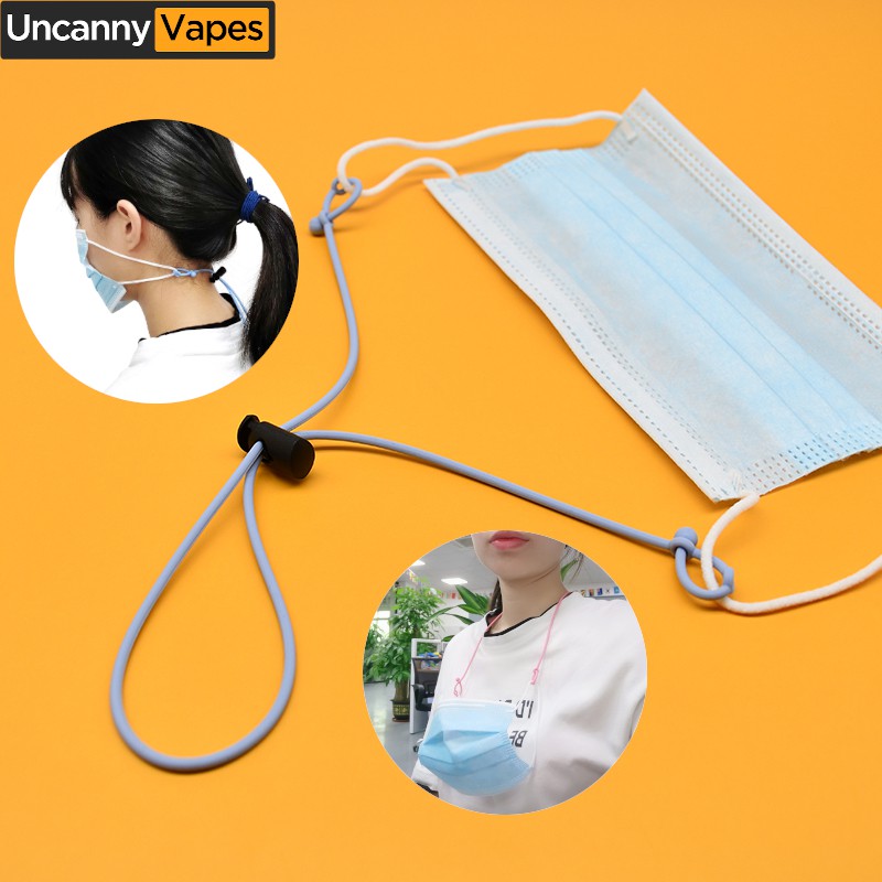 Adjustable Face Mask Holder Strap Lanyard Ear Relief Band(Silicone