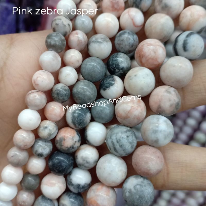 Pink Zebra Jasper Per Strands Shopee Philippines   Af278c575296e7160ce0721285cf586f