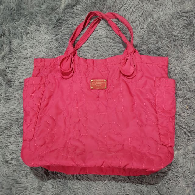 hot pink beach bag