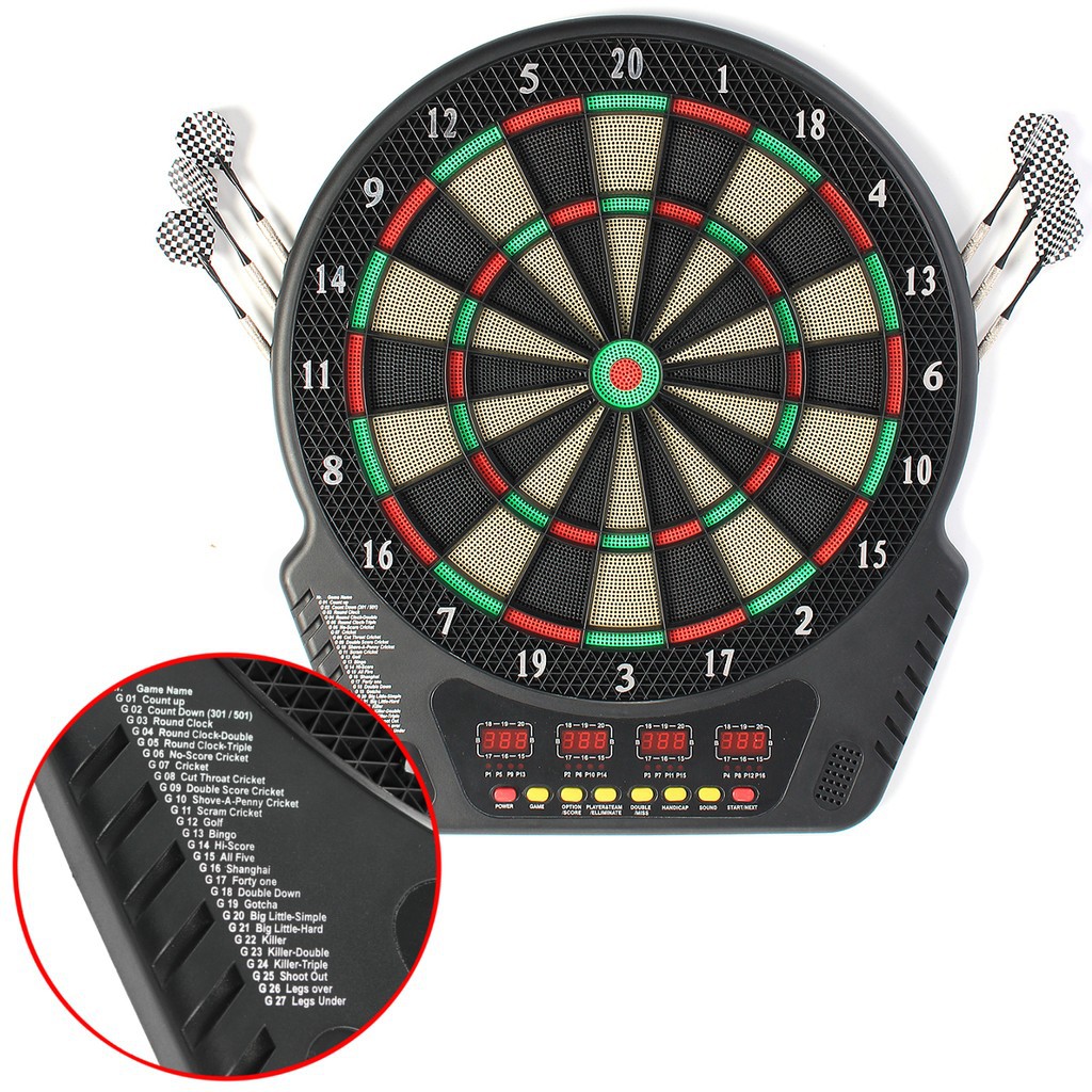 Happymall Professional Electronic Dartboard Cabinet 18inch Darts