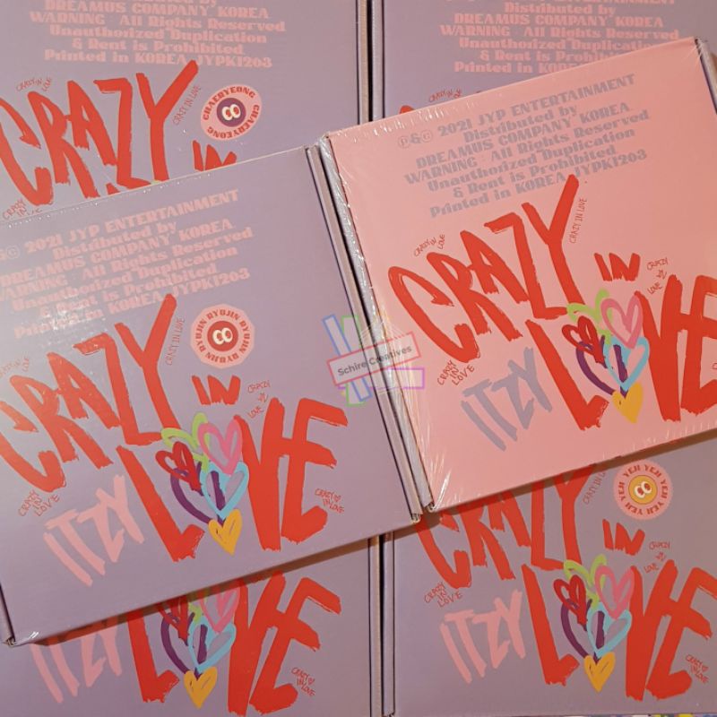 ITZY CRAZY IN LOVE ALBUM SEALED YEJI LIA RYUJIN CHAERYEONG YUNA ITZY