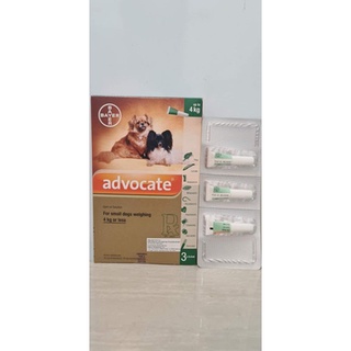 Advocate Flea & Tick Spot on for Small Dogs 4kg or less ( 3x.4ml pipettes)