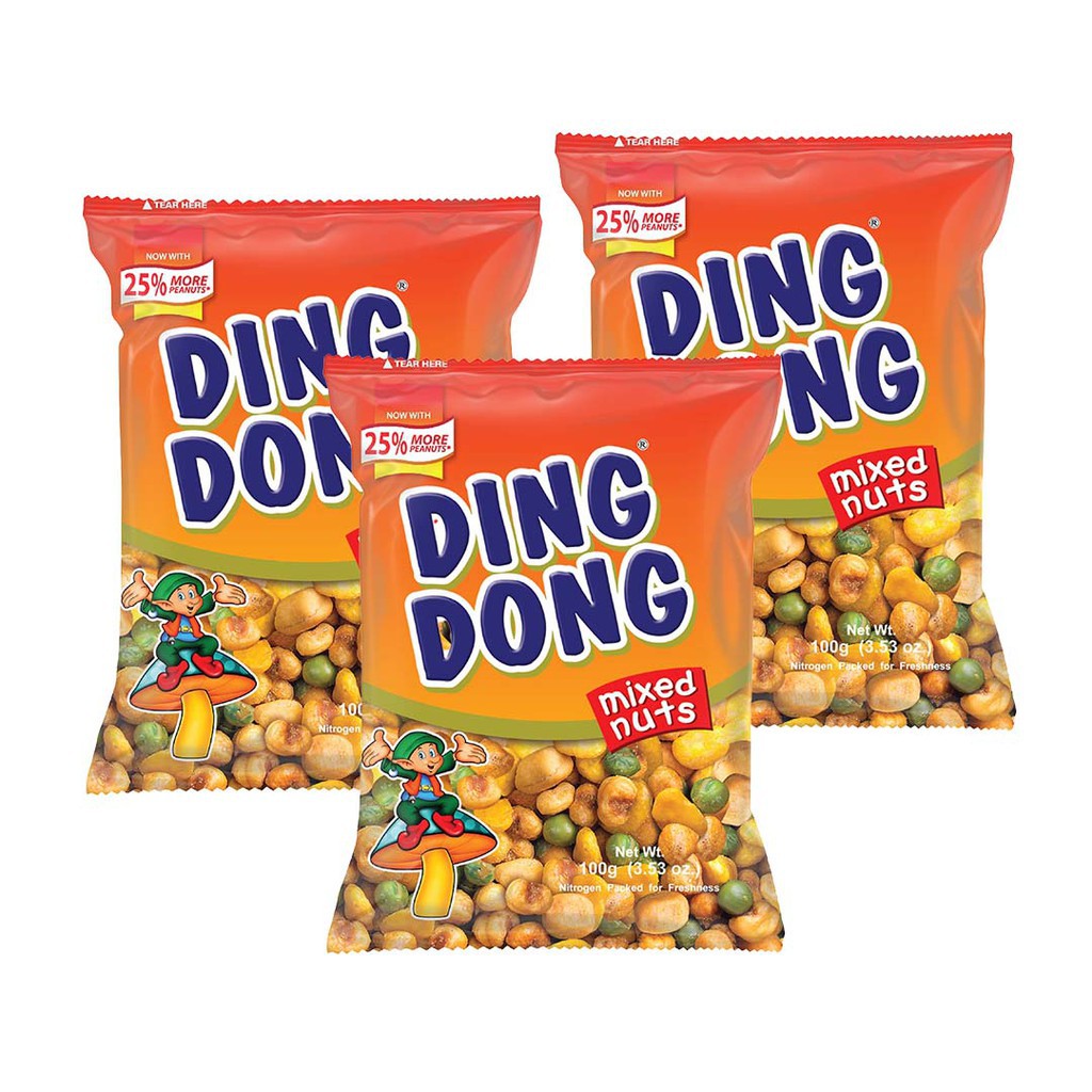Dingdong Mixed Nuts Original 100g (Set of 3) presyo ₱65