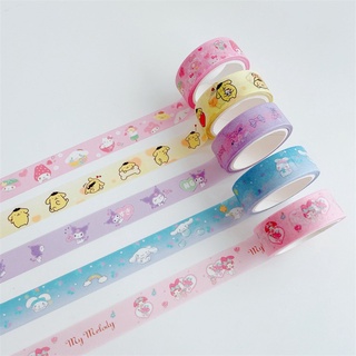 Sanrio Character Pochacco Purin My melody Little Twin Stars Paper Tape ~ 4 Tape 