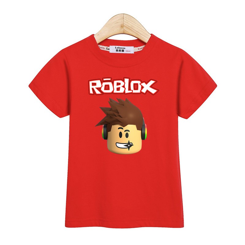 Kids Fashion Tshirt Roblox Boy Short Sleeve Tops Child Shirt