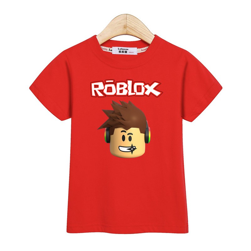 Kids Fashion Tshirt Roblox Boy Short Sleeve Tops Child Shirt Shopee Philippines - roblox kids t shirts for boys and girls tops cartoon tee shirts pure cotton shopee philippines