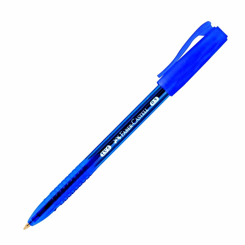 FaberCastell LV5 Ballpen Super Smooth 0.5 Blue 50pcs/box Shopee