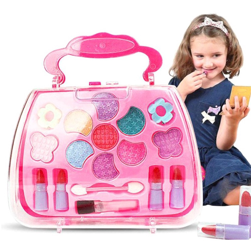 Set of Pricess Makeup Hairdressing Kit Kids Girls Pretend Play Children Toy Gift