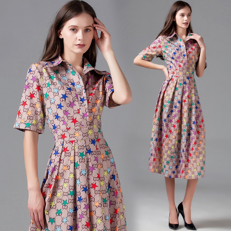 women's long sleeve knee length dress