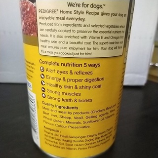 ◐™PEdigrEe Wet Food (Adult) 400 grms can (Beef,Chicken,5 Kinds of Meat)