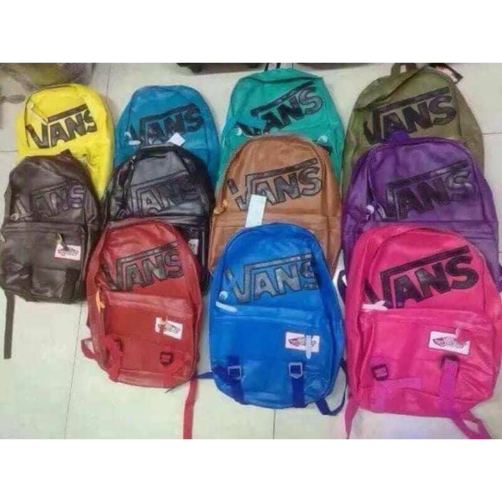 leather backpack vans