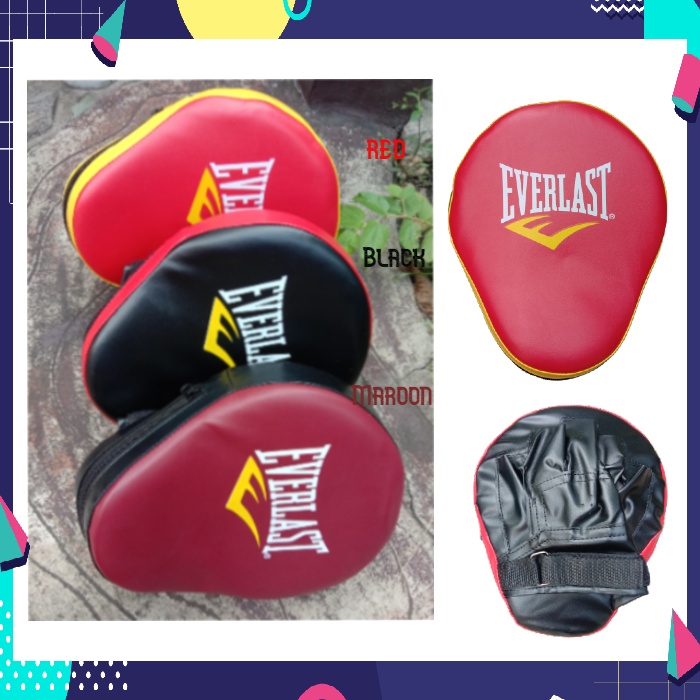 Everlast Original Genuine Pads Paddles Mitt Boxing Punching Striking Kicking 2Pc 