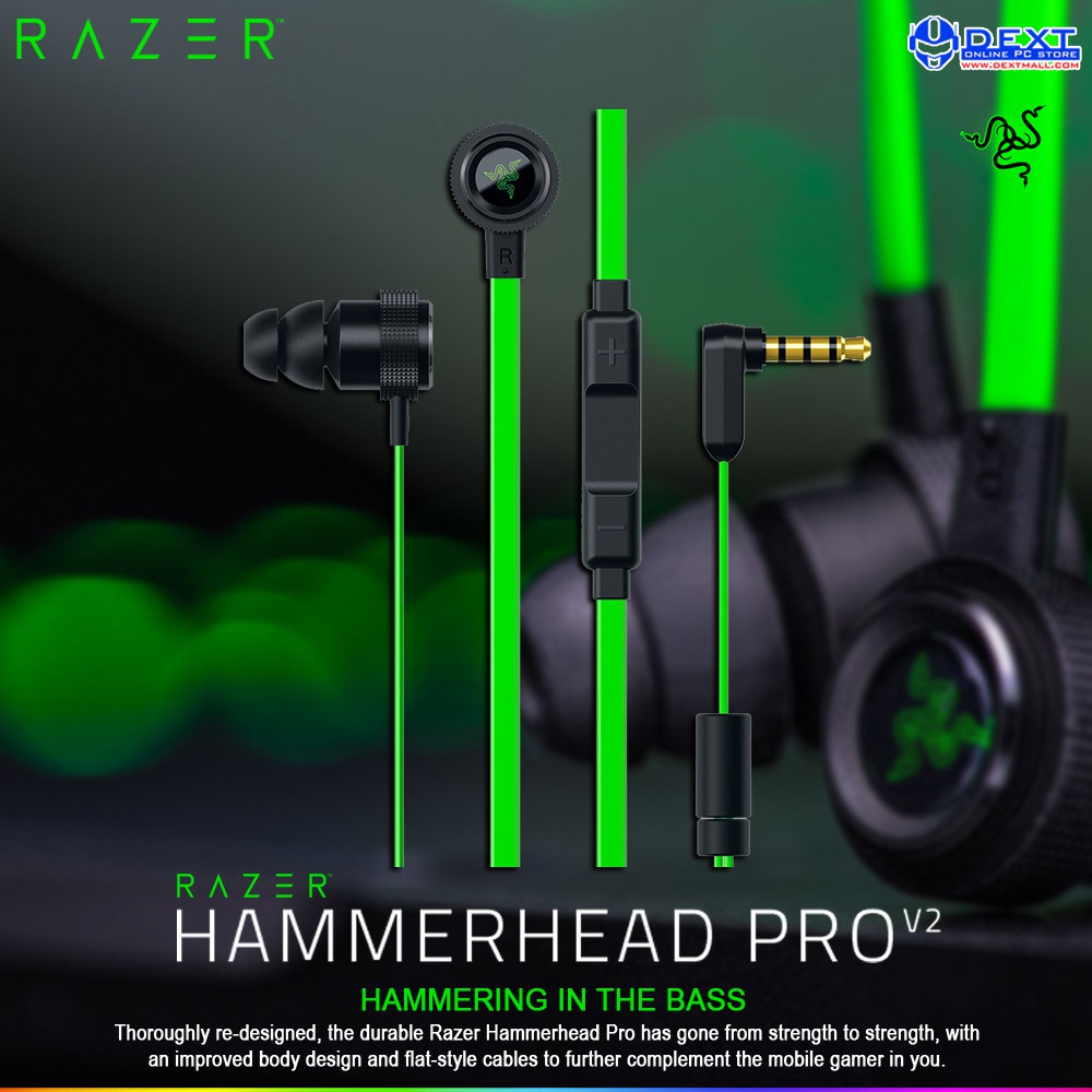 Razer Hammerhead Pro V2 In Ear Headset Free Pouch Shopee Philippines