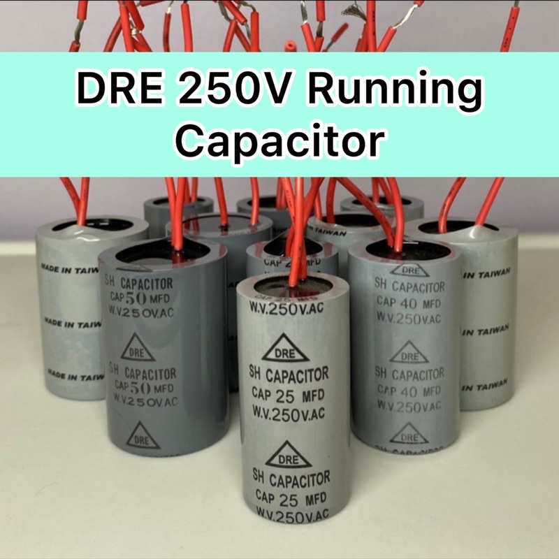 DRE 250V AC Running Capacitor Made in Taiwan for Submersible and ...