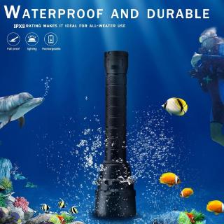 20000LM Cree XM-L2 T6 LED Diving Flashlight Torch 200M Underwater Waterproof Scuba Lantern #7