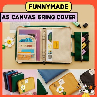 FUNNYMADE Today Canvas Pen Pouch, Charcoal