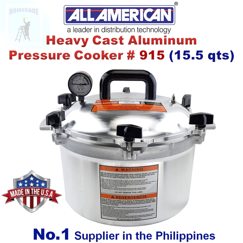 Wisconsin Aluminum Pressure Cooker / Canner 15.5 Qt.