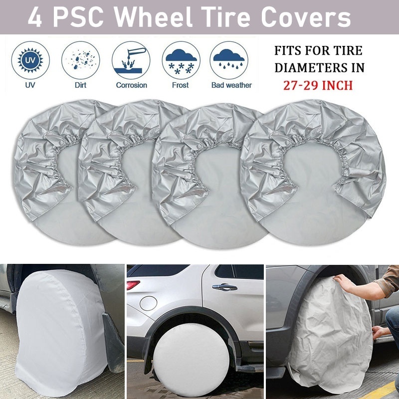 Ready to Ship4PCS Waterproof Wheel Tire Covers Dustproof Truck