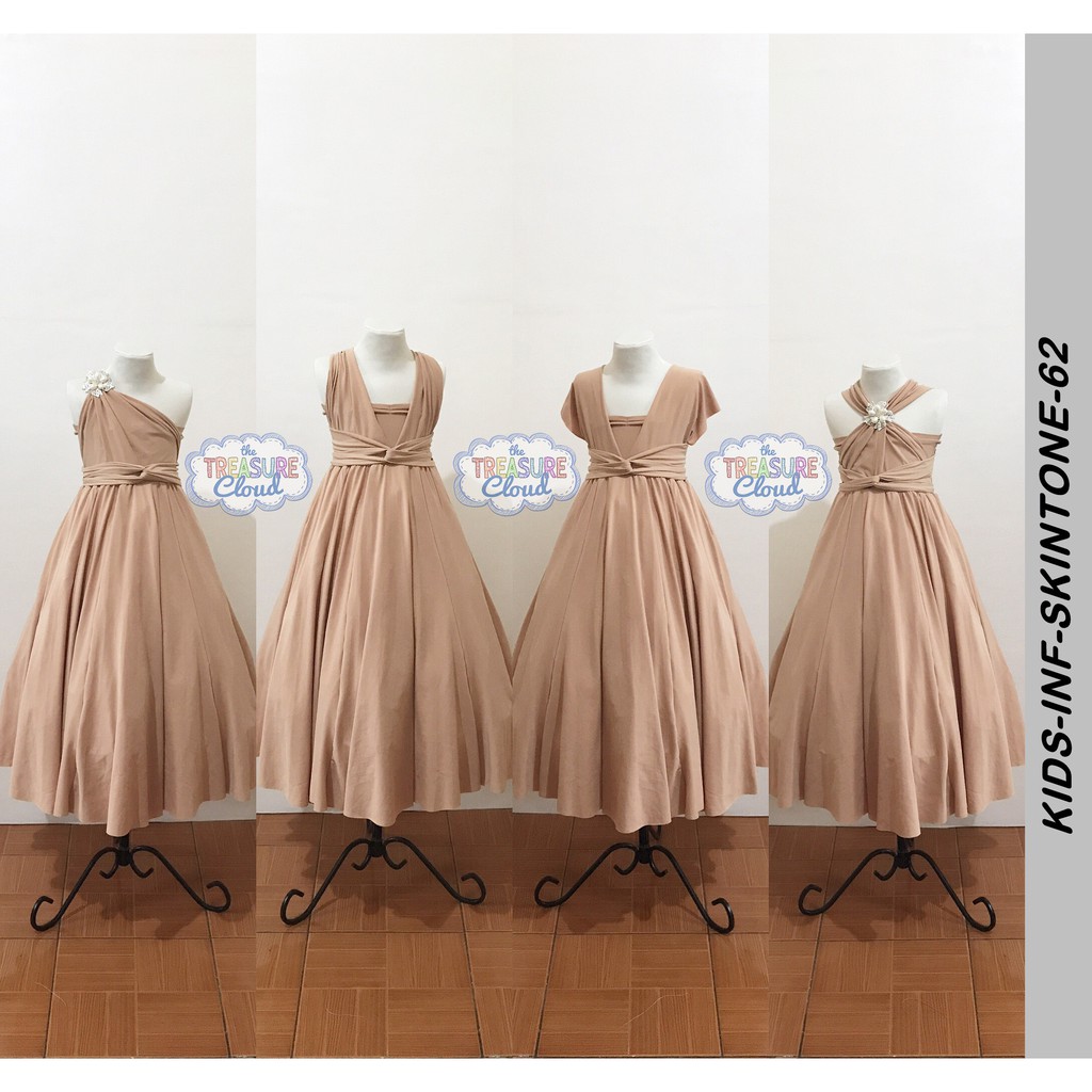 skin tone infinity dress