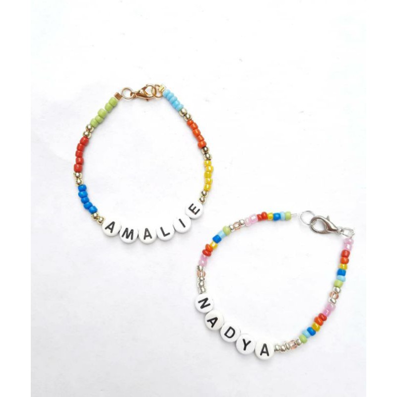 Customized beaded name bracelets Shopee Philippines
