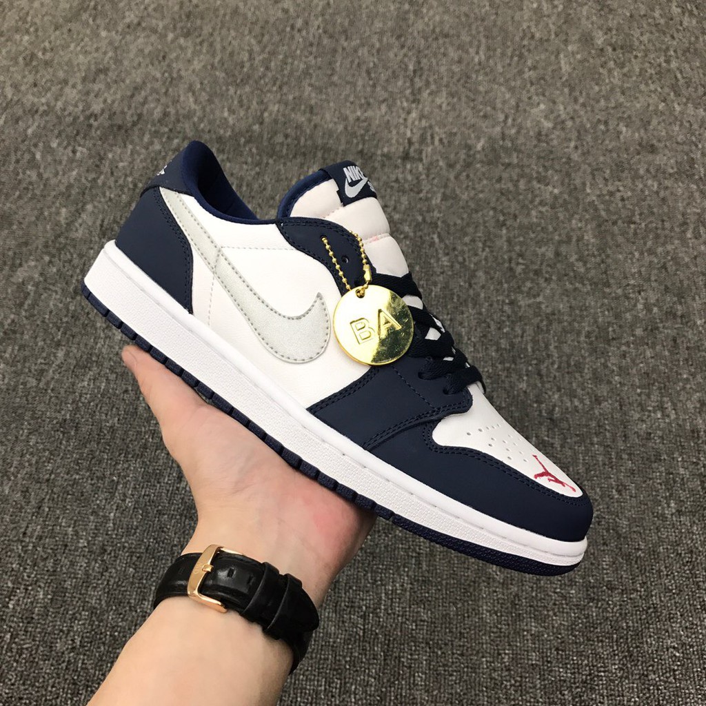 navy blue jordan 1s