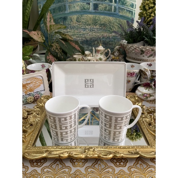 GIVENCHY LOGO MUGS AND SANDWICH TRAY Shopee Philippines