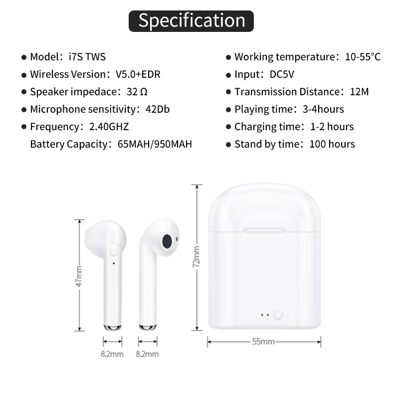 i7s tws specs