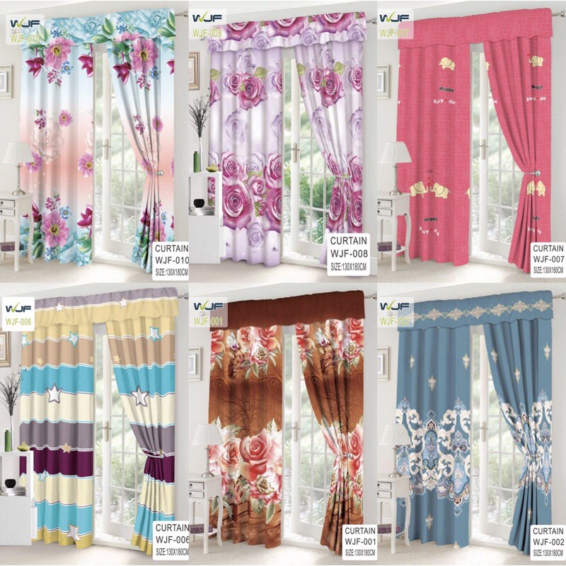 Wjf New Curtain For Window Or Door Home Living Decor Blinds Shopee Philippines