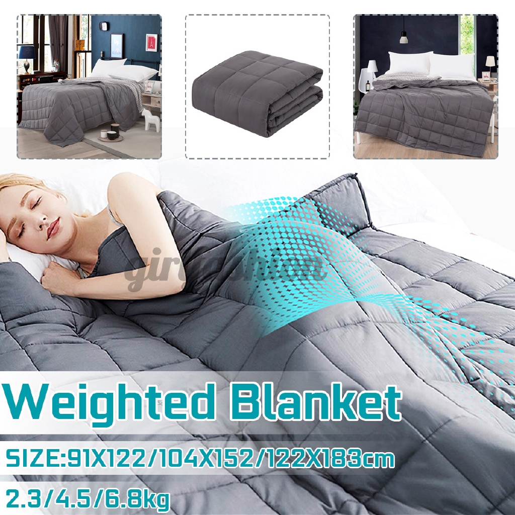 Ready Stock Weighted Blanket for Adult Blankets Decompression Sleep Aid