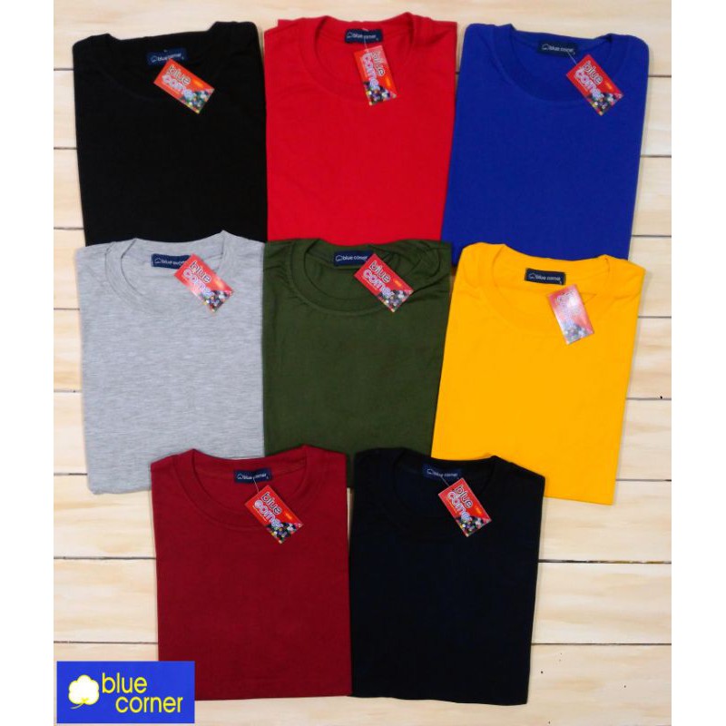 Blue corner Adults round neck √ plain shirts XS to XXL | Shopee Philippines