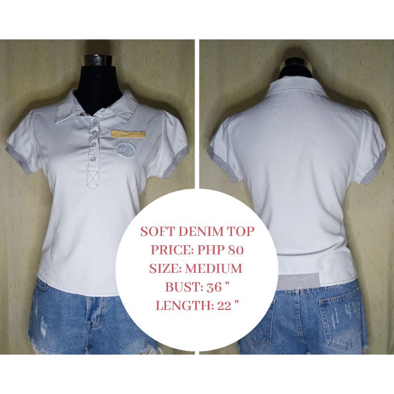 soft denim top