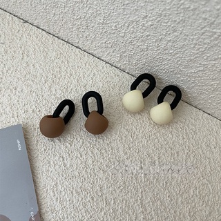 Korean Style Irregular Beads Geometric Earrings Khaki Autumn New Girl Earrings for Women Girls #6