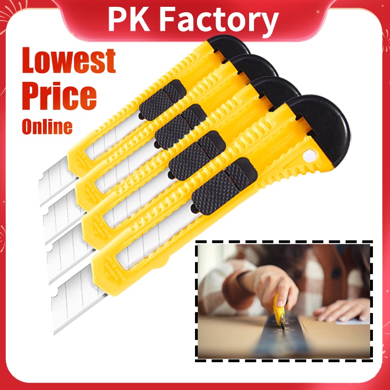 Large Retractable Plastic Blade Cutter Utility Knife Board Box Cutter