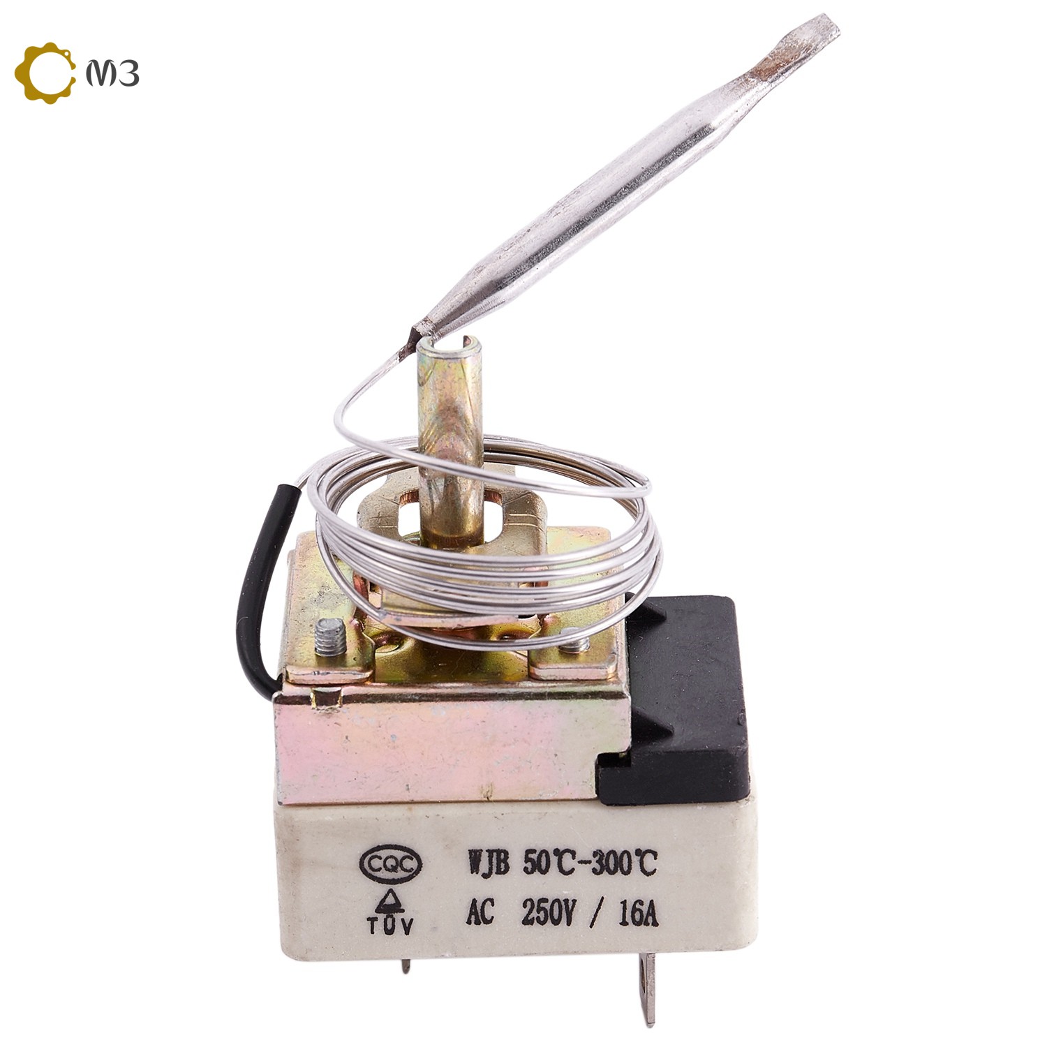 In Stock AC 16A 250V 50 to 300 Celsius Degree 3 Pin NC Capillary ...