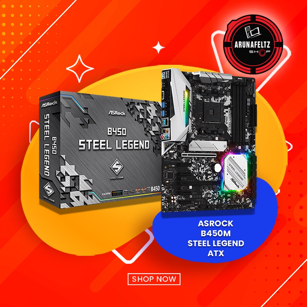 Asrock B450m Steel Legend ATX Shopee Philippines