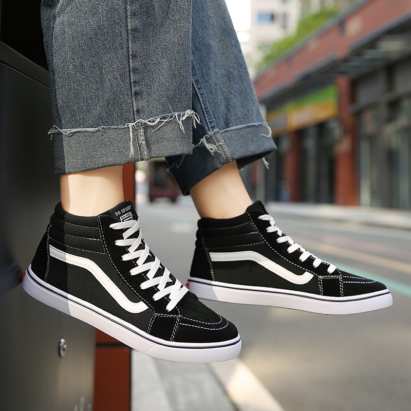lace up vans high tops
