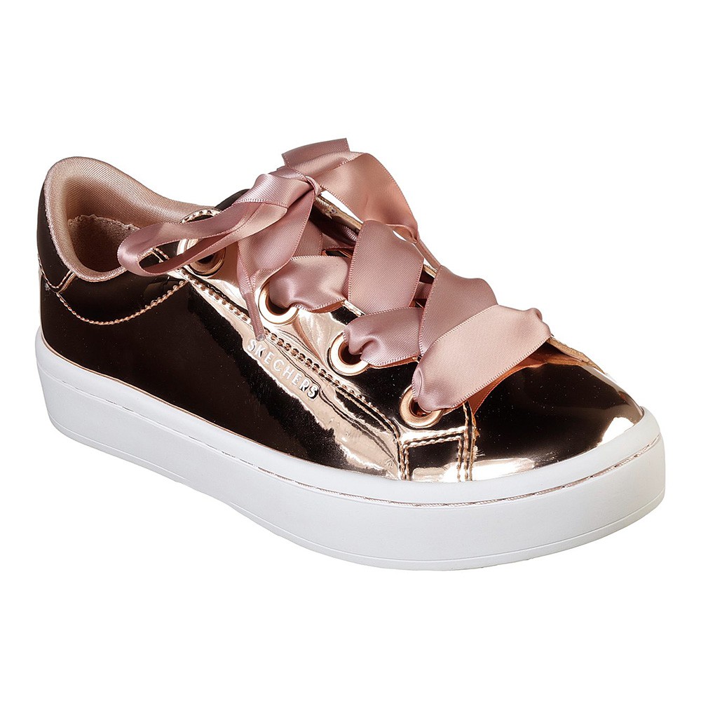 skechers hi lites rose gold