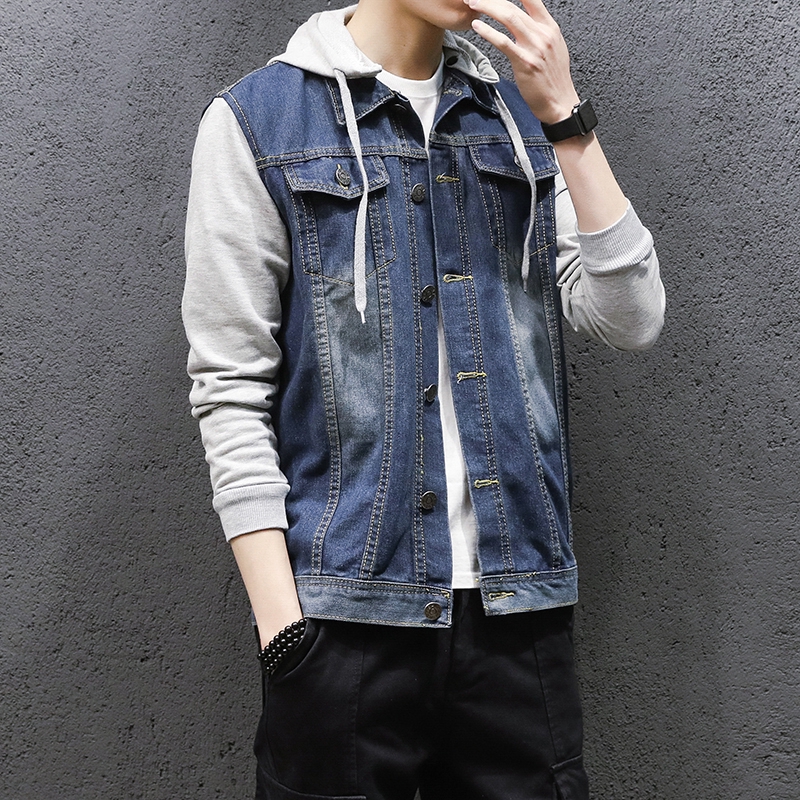 hoodie and jeans jacket