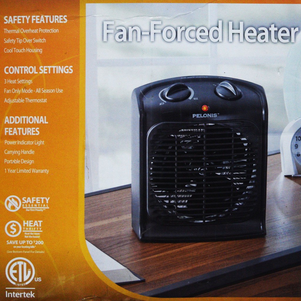 Pelonis Fan Forced Heater Hf 1030tb Black K001 Shopee Philippines