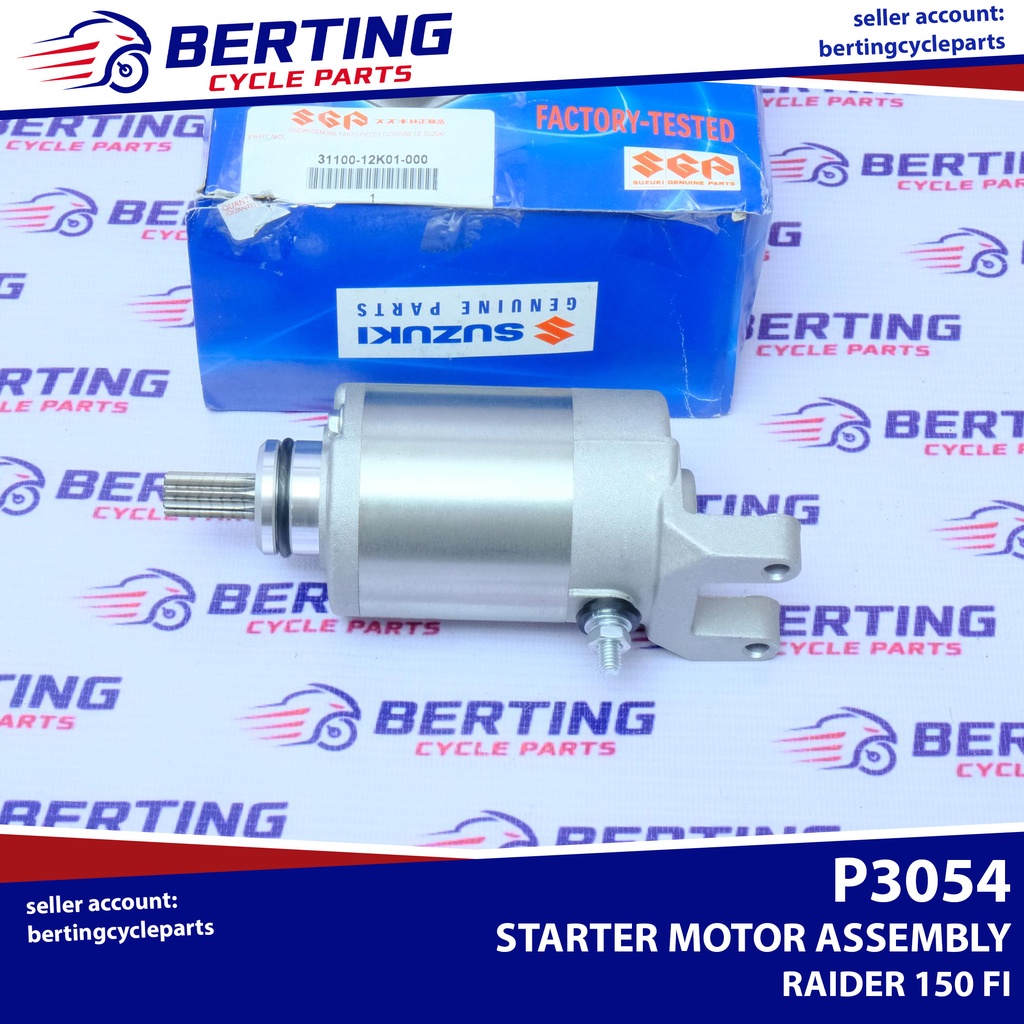 SGP STARTER MOTOR ASSEMBLY Suzuki Raider 150 FI GSX-S150 GSX-R150 ...