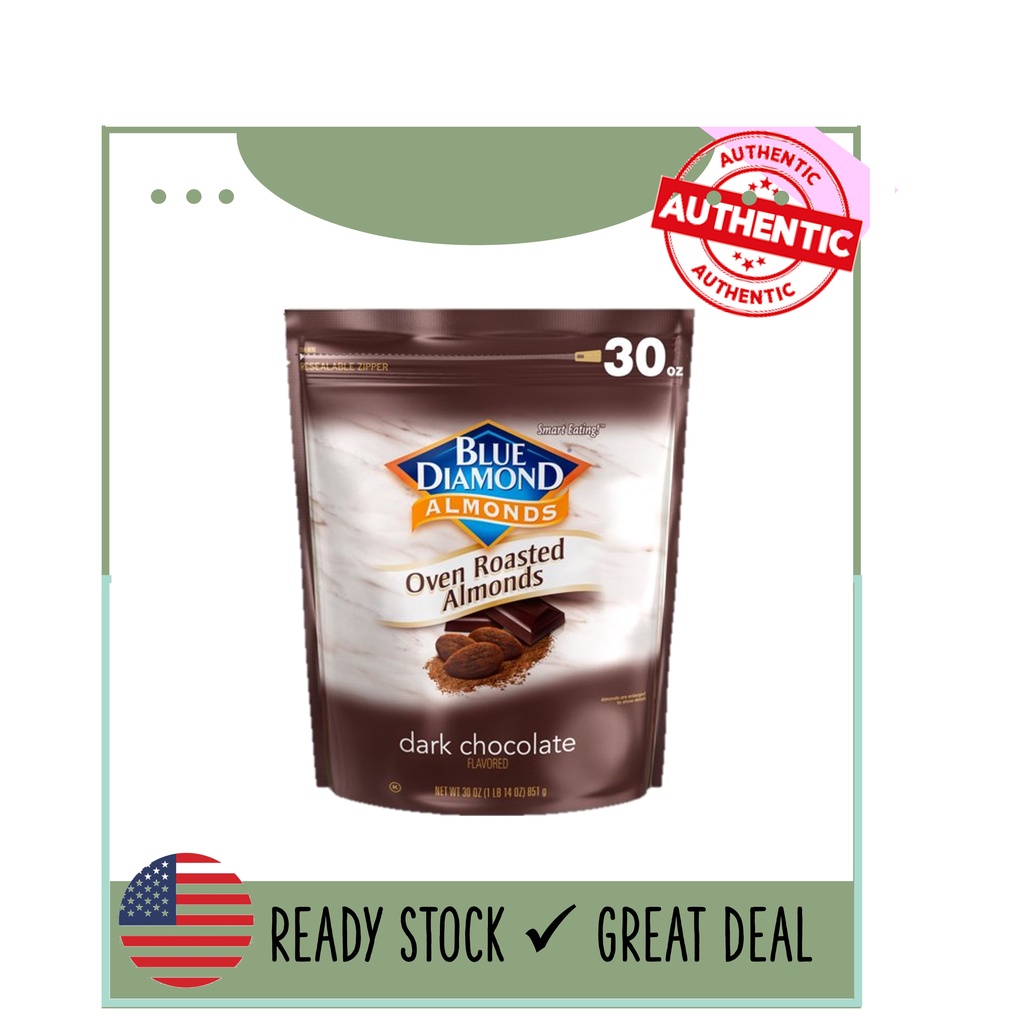 Blue Diamond Almond Oven Roasted Dark Chocolate Shopee Philippines