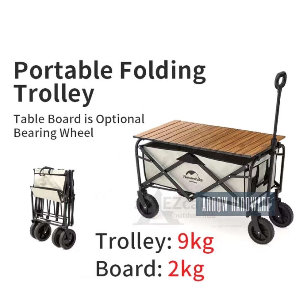 Collapsible Four Wheel Utility Push Cart Trolley Outdoor Utility   Af909f9ae6689f0735b48693a8537d0f