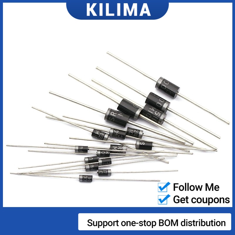 50Pcs Diode 6A10 10A10 20A10 1N4001 1N4004 1N4007 1N5404 1N5408 1N5818 ...