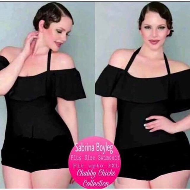 boyleg swimsuit plus size