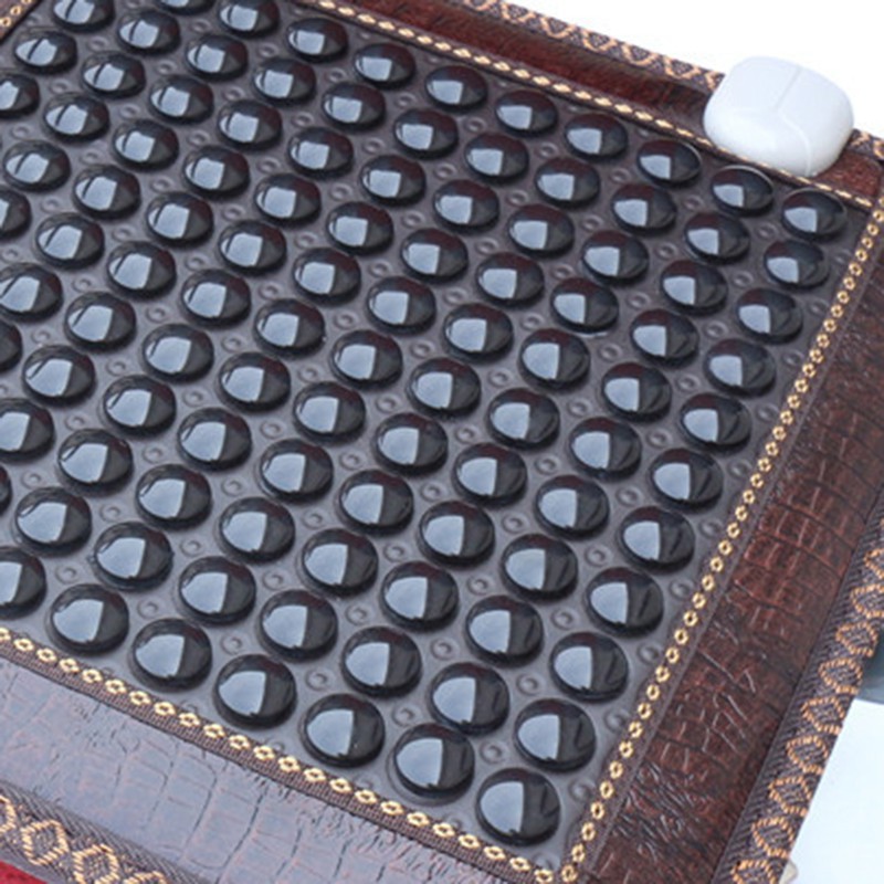 Infrared Heating Mat Natural Jade Tourmaline Massage Cushion Pain Relief Waist Health Care Seat Mat
