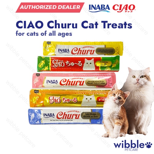 CIAO Churu Cat Kitten Snacks Cat Treats (Per Stick only) Shopee