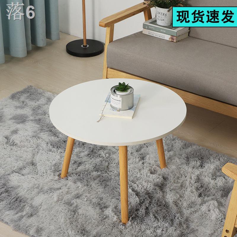 ﹊♨Small coffee table ins side table small round table simple small