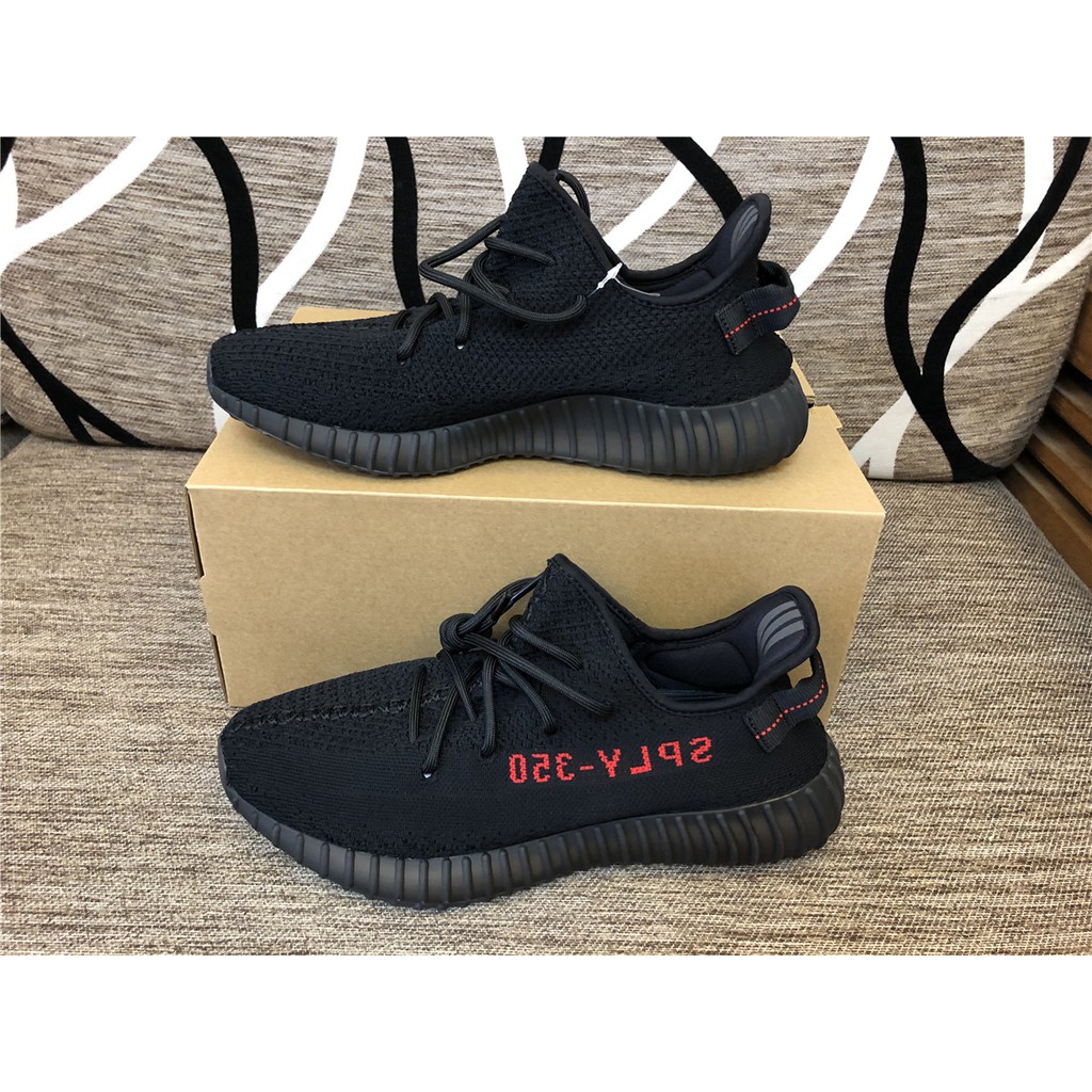 Fake Adidas Yeezy Boost 350 V2 Black Red Cp9652 Spotted