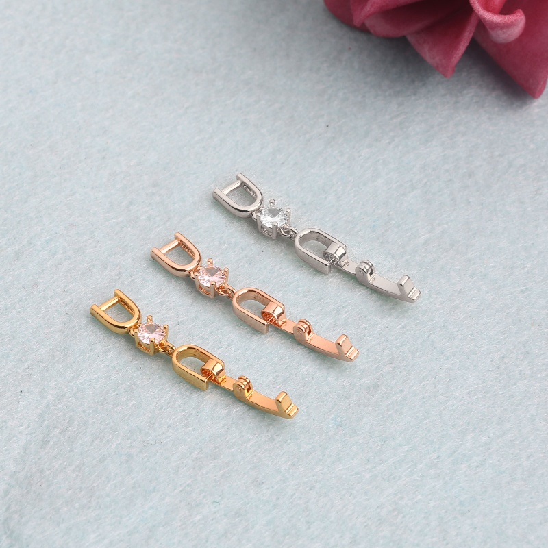 SIY 5x Bracelet Extender Clasp Fold Over Necklace Extenders Crystal